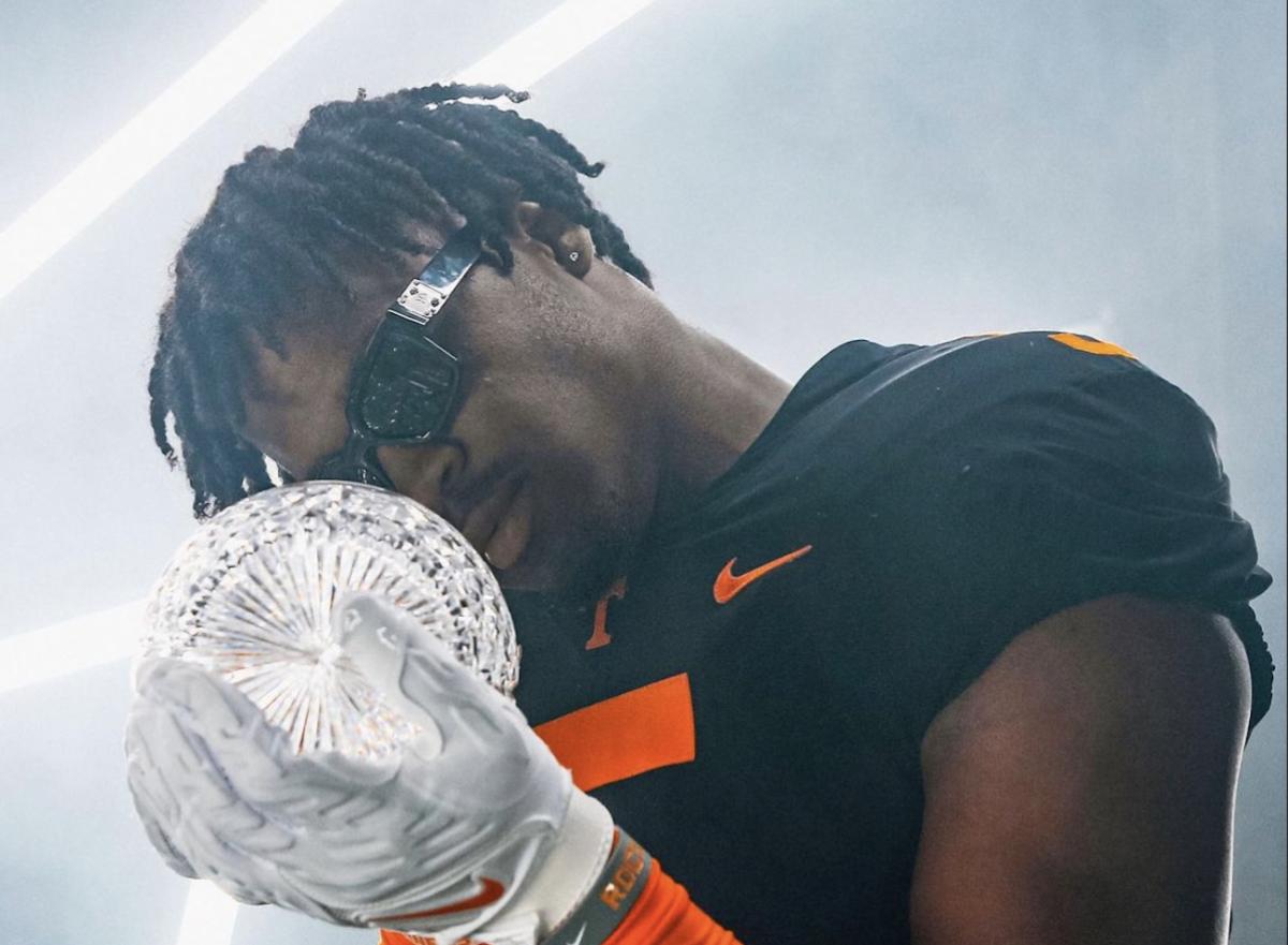 2024 5-star EDGE Jordan Ross during his official visit to Tennessee. (Photo courtesy of Jordan Ross)
